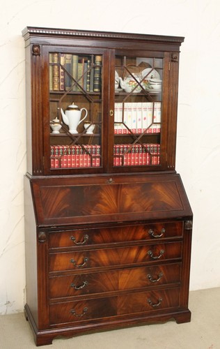 Schrank antik flammenmahagoni - schrank,