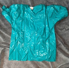 PVC Shirt grünblau Größe S Weichfolie