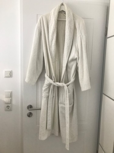 Bademantel weiß unisex - weiß,