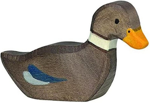Holztiger ente schwimmend - ente,,