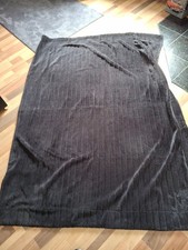 Wolldecke/  Teddydecke  kuschelig u. warm 150x200 cm schwarz 