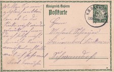 K.B.Bahnpost SCHÖNS-NBBG (Schönsee-Nabburg), auf einer Pk.aus Pertolzhofen