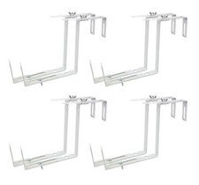 4x Balkonkastenhalter weiß Blumenkastenhalter Balkonkastenhalterung Halterung