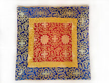 Traditionelle Tibetische Tischdecke  64 x 64cm  Altardecke  Lotusbrokat - NEPAL