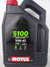 Motul 5100 10W-40 Motoröl 4T 10W40 4-Takt Öl JASO MA2 API SP 104068 4Liter