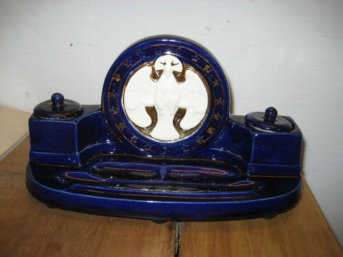 Jugendstil keramik tintenzeug - jugendstil,