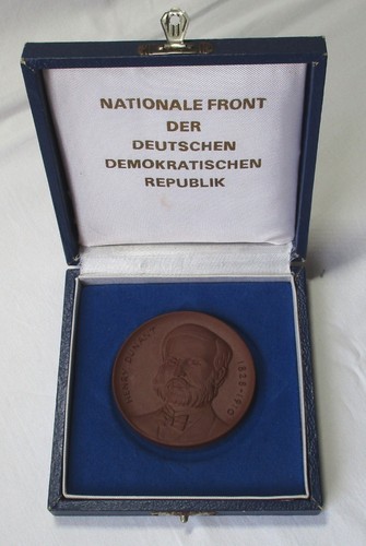 Ddr porzellan medaille henry - porzellan,
