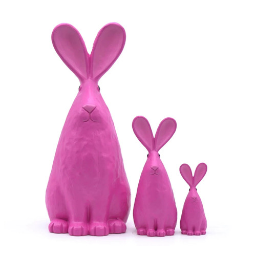 Hase figur osterhase pink - hase,