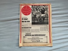 Alte Fußball Stadion Zeitung VfB Stuttgart 1965 / West Ham United Europacupsiege