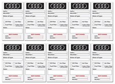 20 pieces Audi oil service