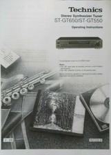 Technics gt650 gt550 - technics, st-gt550