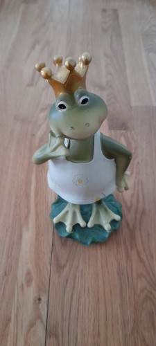 Froschkönig keramikfigur - froschkönig,