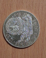 10 DM Gedenkmünze „750 Jahre Berlin“ – 1987, Silber, unzirkuliert, Münzzeichen J