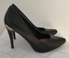 Jenny Fairy Pumps High Heels schwarz gold Gr. 37 sehr guter Zustand