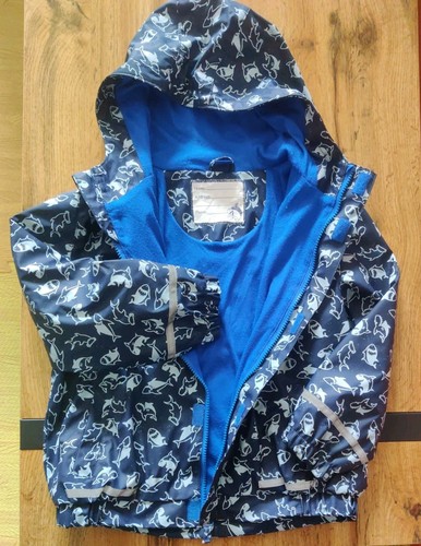 Blaue jungen regenjacke - jungen,