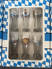 6 x weizenbiergläser oktoberfest mini
