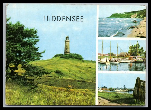 Ansichtskarte insel hiddensee - ansichtskarte,