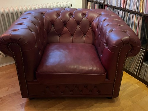 Chesterfield sessel weinrot - sessel,
