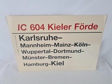 Zuglaufschild 604 kieler - zuglaufschild,