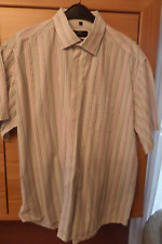Lorenzo Calvino Herren Hemd ,Gr:  46 ,kurzarm ,gestreift , bügelleicht