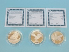 Russland 3 x 2 Rubel 2016 - Red Data Book, Bedrohte Tierwelt - Silber - PP !