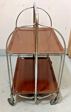 Vintage 70er Gerlinol Dinett Servierwagen Teewagen Vintage,Klappwagen Regal