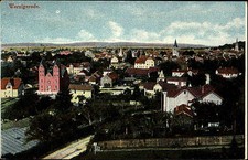 Wernigerode Sachsen-Anhalt Harz AK ~1910 Rundblick Stadt Häuser Panorama Kirche