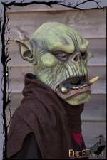 Larp Latex Maske - Stoßzahn Ork 58cm  Epic Armoury