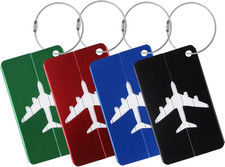 4 Stück Kofferanhänger Mit