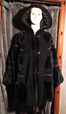 Pelzcape Leder Kunstpelz