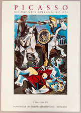 Poster Plakat - Picasso - Ausstellung München 1993 - Die Zeit nach Guernica