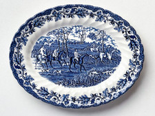 Myotts Country Life Platte Servierplatte blau