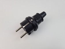 Schuko Stecker Gummi Schwarz