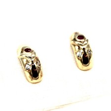 333 Gelbgold Rubin Zirkonia