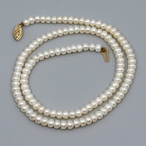 Perlen kette 585er gelbgold - perlen,