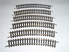 MINITRIX 14912 / 4912 geb. Gleis R1 30°  6 Stück