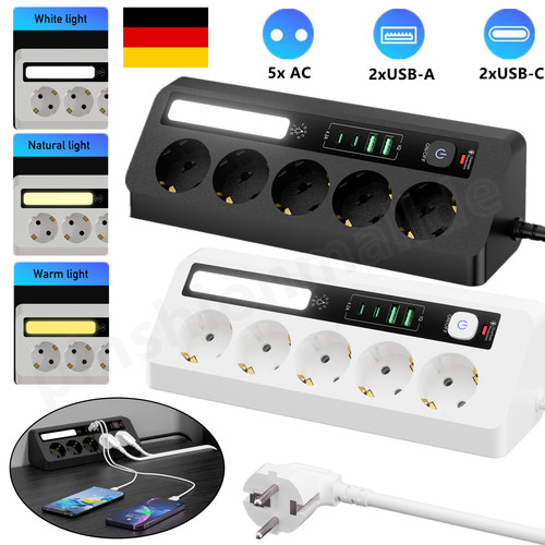Steckdosenleiste mit 4usb - mit,