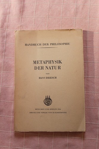 Metaphysik der natur - metaphysik,