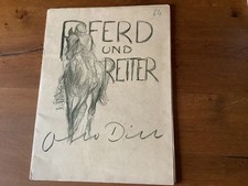 otto dill reiter und pferd zeichenmappe Lithographien 12 Stück 