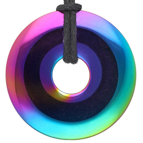 Regenbogen hämatit donut - regenbogen,