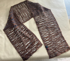 Schal 90% Wolle, handgewebt, handgefärbt, Stoffdesign Christine Keller 30x 165