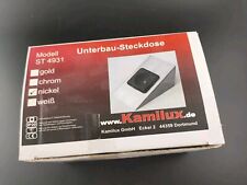 Unterbausteckdose 230Volt mit Kindersicherung - Küchensteckdose -Nickel