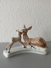 Porzellan Figur Reh Rehkitz selten Made In Romania