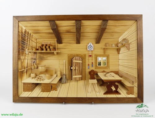 Wandbild holz bauernküche - 3d,