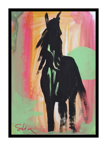 Original pferdesilhouette - original,