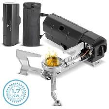STAHLWERK Faltbarer Campingkocher klappbarer Gaskocher Outdoor Butangas Kocher