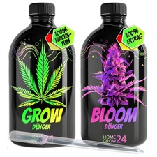 HOMEGROW24 Dünger Duo - GROW Dünger BLOOM Dünger im Set + Gratis Pipette