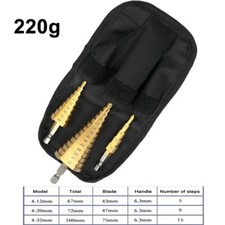 3x Kegelfräser Kegelbohrer 4 - 32 mm 4 - 12 mm 4 - 20 mm Stufenbohrer Set Titan