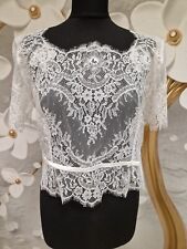 Hochzeit Brautkleid Spitzen Bolero creme Größe 42 / XL NEU mit Etikett 