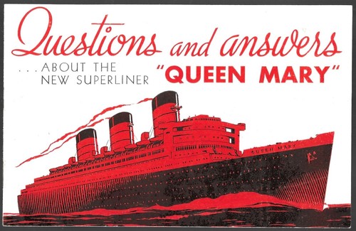 Vintage queen mary schiff - mary,